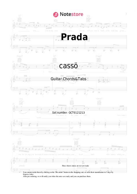 PRADA CHORDS by Casso, RAYE & D.